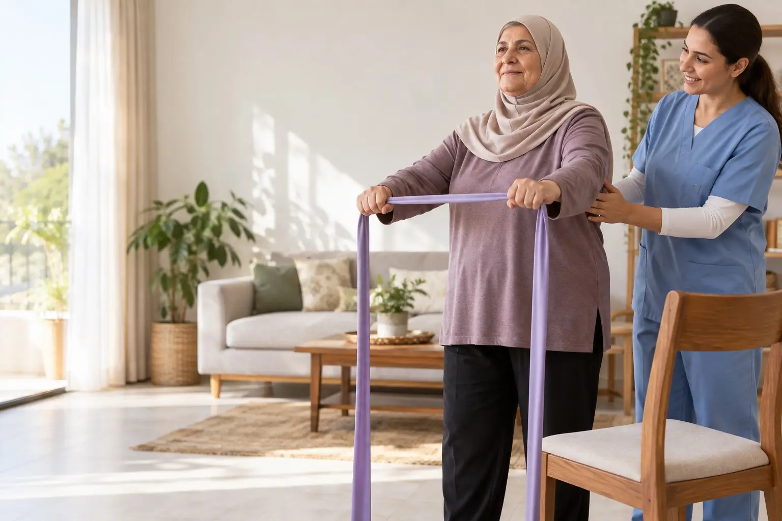 تمارين مقاومة آمنة لكبار السن